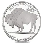 5 oz Buffalo Silver Round .999 Silver