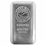 5 oz First Mint Silver Cast Bar .999 Fine