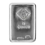 Default 5 oz Johnson Matthey (JM) Silver Bar .999+ Fine (Poured)