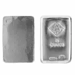5 oz Johnson Matthey (JM) Silver Bar .999+ Fine (Poured)