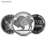 Generic 5 oz Silver Generic Rounds .999 Fine