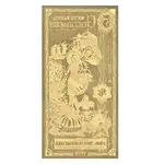 5 South Dakota Goldback 1/200 oz 24K Gold Foil Aurum Note