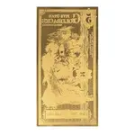 5 Utah Goldbacks 1/200 oz 24K Gold Foil Aurum Note