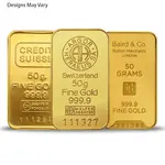 Default 50 gram Generic Gold Bar .999+ Fine (Secondary Market)