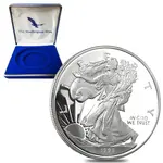 Default 8 oz Silver American Eagle Round .999 Fine (w/Box)