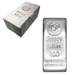 Default Box of 5 - 100 oz Jersey Mint Silver Bar .999 Fine