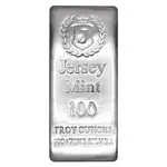 Box of 5 - 100 oz Jersey Mint Silver Bar .999 Fine