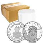 Box of 500 - 1 oz SilverTowne Lady Liberty Silver Round .999 Fine