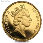 British Gold 5 Pound Sovereign Coin BU/Proof AGW 1.1775 oz