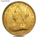 British Gold Sovereign Coin Avg Circ (Random Year)