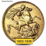 British Gold Sovereign King Coin Avg Circ (1902-1936)
