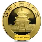 Chinese 1/2 oz Gold Panda Proof/Unc (Random Year, Not Sealed)