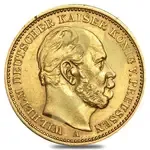 Default Germany Prussia 20 Marks Gold Coin (Abrasions,1871-1915,Random Year)
