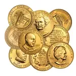 Default Gold at Spot - U.S. Mint 1 oz Gold Commemorative Arts Medal (Random Year)