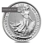 Great Britain Silver 1 oz Britannia Coin BU (Random Year)