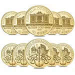 Lot of 10 - 2023 1/10 oz Austrian Gold Philharmonic Coin BU