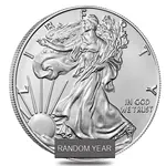 Lot of 100 - 1 oz Silver American Eagle $1 Coin BU (Random Year)