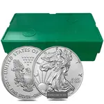 Lot of 100 - 1 oz Silver American Eagle $1 Coin BU (Random Year)
