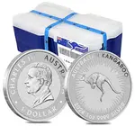 Lot of 100 - 2024 1 oz Australian Silver Kangaroo Perth Mint BU