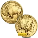 Lot of 2 - 1 oz Gold American Buffalo $50 Coin BU (Random Year)