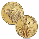 Lot of 2 - 2024 1 oz Gold American Eagle $50 Coin BU