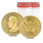 Default Lot of 20 - 2024 1 oz Canadian Gold Maple Leaf $50 Coin BU