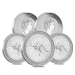 Default Lot of 5 - 2023 1 oz Australian Silver Kangaroo Perth Mint Coin .9999 Fine BU