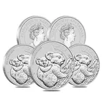 Default Lot of 5 - 2023 1 oz Silver Australian Koala Perth Mint .9999 Fine BU In Cap