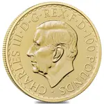 Lot of 5 - 2023 Great Britain 1 oz Gold Britannia King Charles III Coin .9999 Fine BU