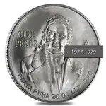 Default Mexico Silver 100 Pesos AU/BU ASW .643 oz (1977-1979, Random Year)