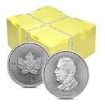 Default Monster Box of 500 - 2025 1 oz Canadian Silver Maple Leaf Coin BU