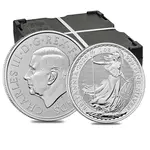 Monster Box of 500 - 2025 Great Britain 1 oz Silver Britannia BU