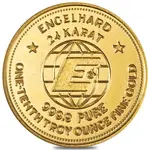 2025 1/10 oz Engelhard Prospector Gold Round .9999 Fine (NEW In TEP)