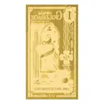 Pack of 100 - 1 Nevada Goldback 1/1000 oz 24K Gold Foil Aurum Note