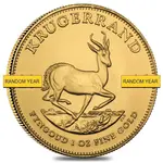 Roll of 10 - 1 oz South African Krugerrand Gold Coin BU (Random Year)