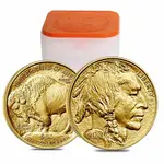 Roll of 20 - 2024 1 oz Gold American Buffalo $50 Coin BU