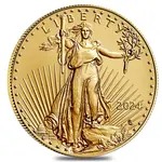 Roll of 20 - 2024 1 oz Gold American Eagle $50 Coin BU