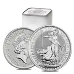 Roll of 25 - 2023 Great Britain 1 oz Silver Britannia Coin .999 Fine BU (Lot, Tube of 25)