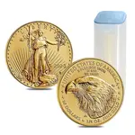 Roll of 40 - 2023 1/4 oz Gold American Eagle $10 Coin BU (Lot, Tube of 40)