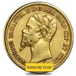 Sardinia Italy Gold 20 Lire Vittorio Emanuele II Avg Circ (Random Year, 1850-1861)
