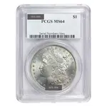 Default 1878-1904 Morgan Silver Dollar $1 PCGS MS 64 (Random Year)