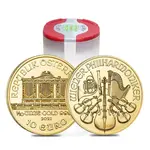 Tube of 20 - 2023 1/10 oz Austrian Gold Philharmonic Coin BU
