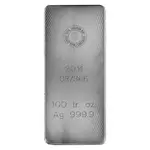 Vintage 100 oz Royal Canadian Mint (RCM) Silver Bar .9999 Fine